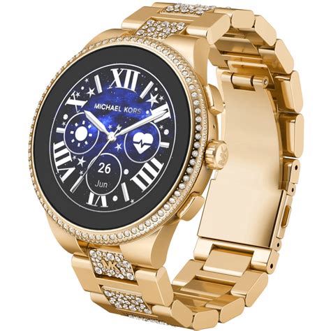 michael kors gold smartwatch shop|Michael Kors smart watch clearance.